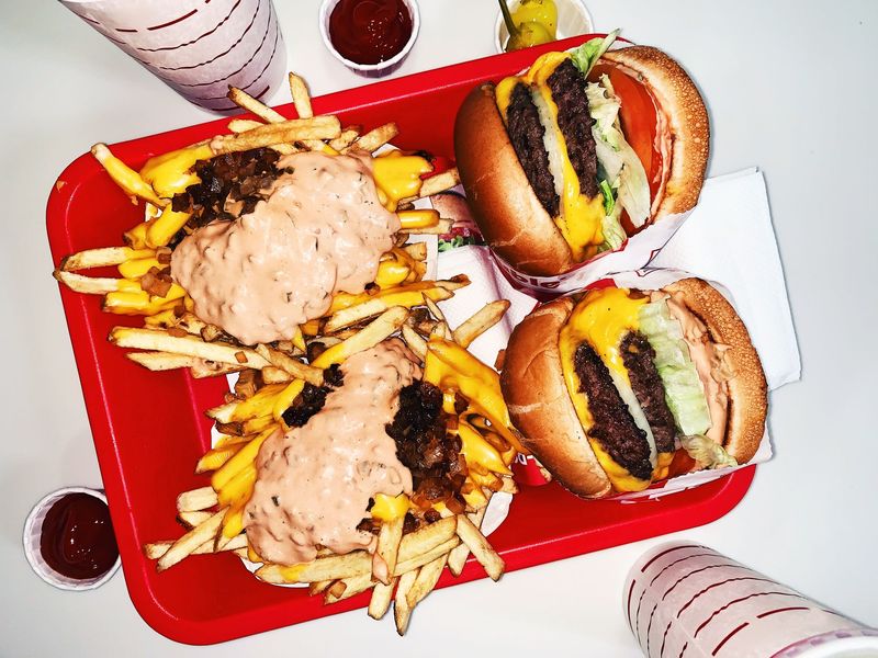 Fast Food Burgers And Fries
