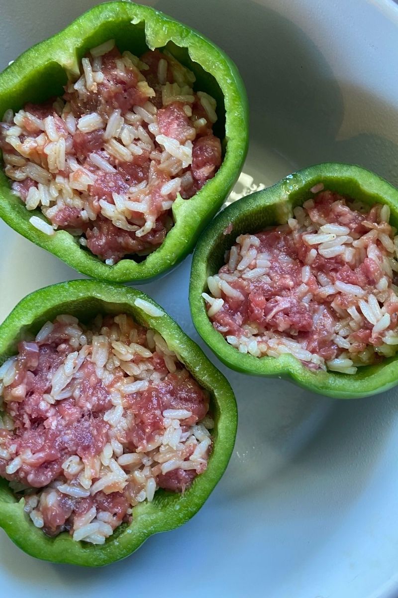 Stuffed Bell Peppers With Minute Rice