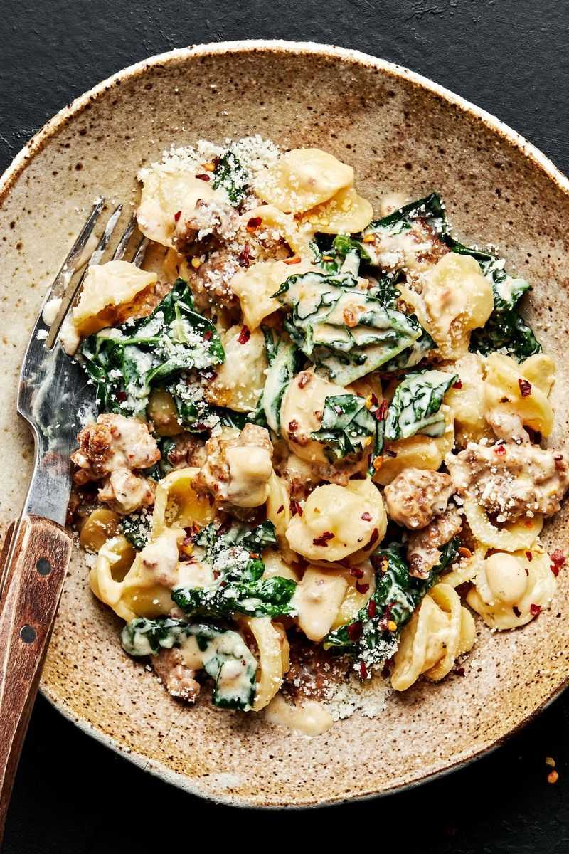 Sausage And Kale Orecchiette