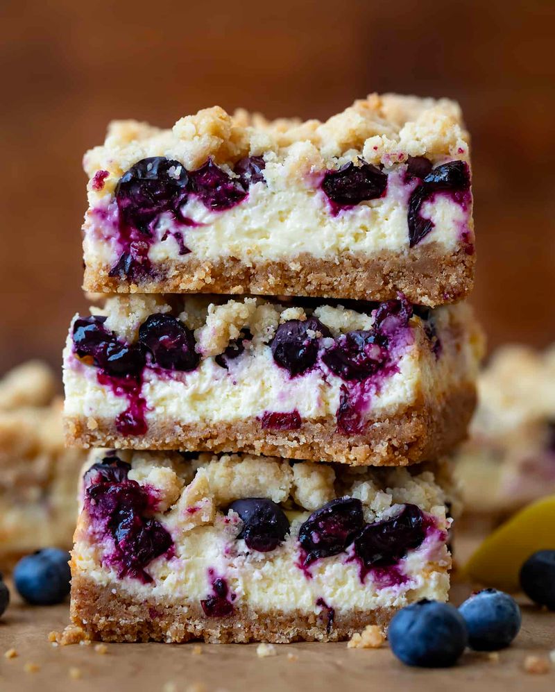 Lemon Blueberry Cheesecake Bars