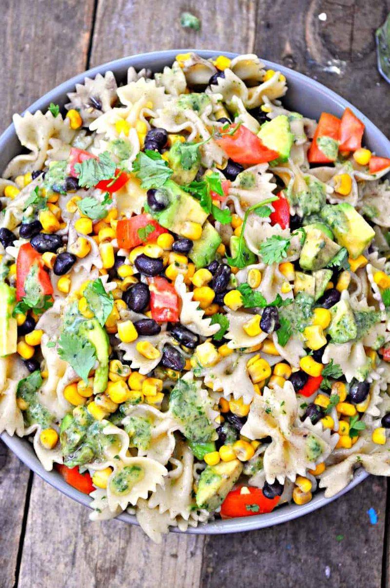 Southwestern Pasta Salad With Corn And Black Beans