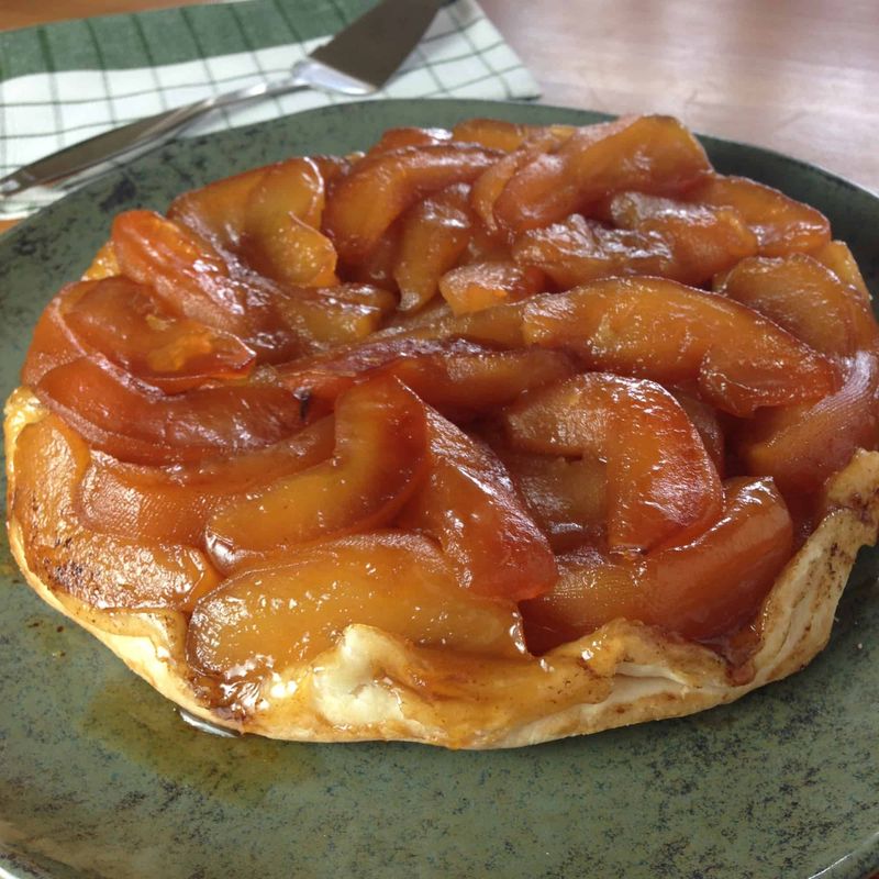 Salted Caramel Apple Tarte Tatin