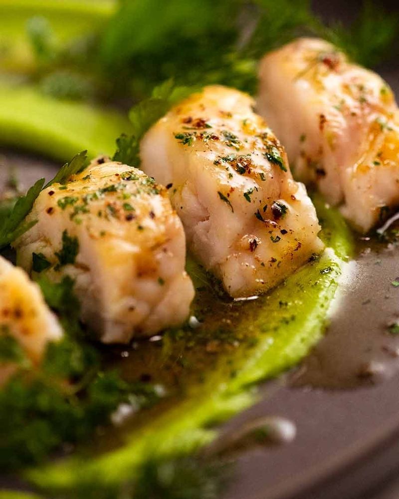 Butter-Poached Cod Cheeks