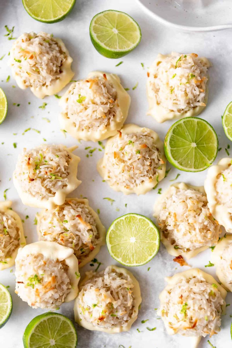 Coconut Lime Macaroons