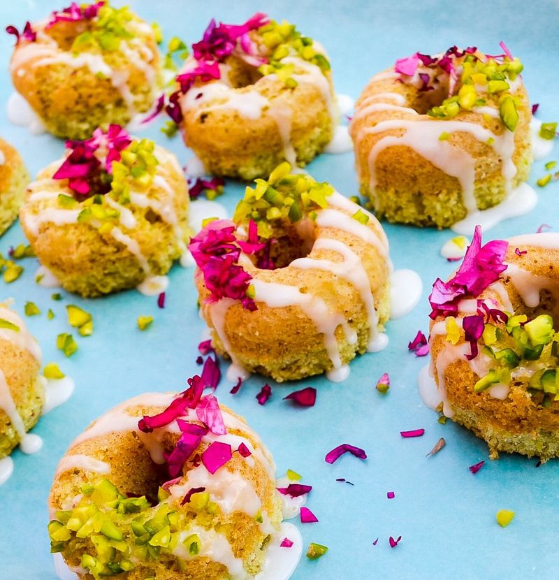 Pistachio Rose Rings