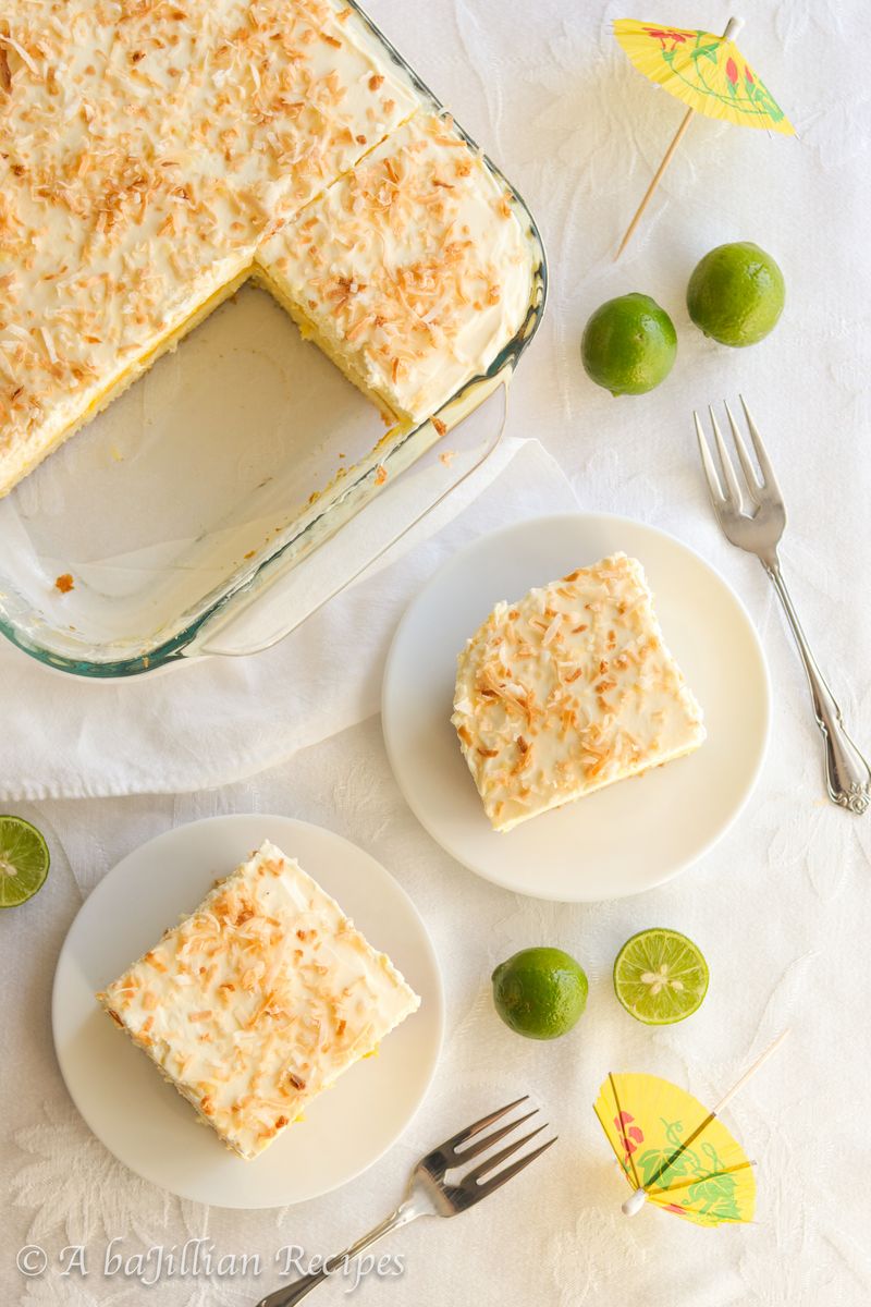 Coconut Lime Sheet Cake