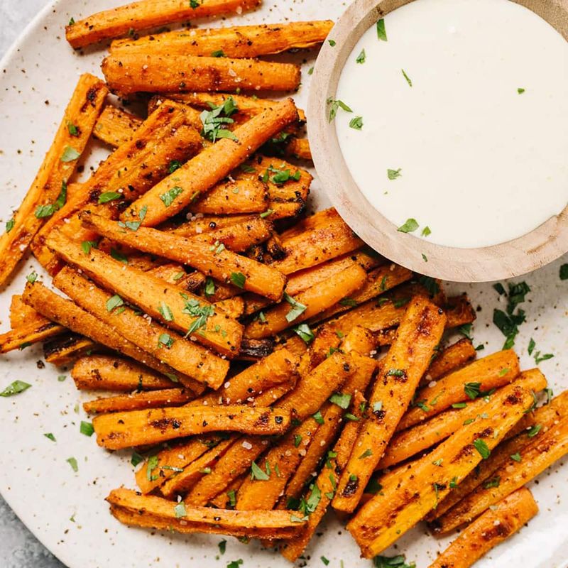 Carrot Fries With Garlic Aioli