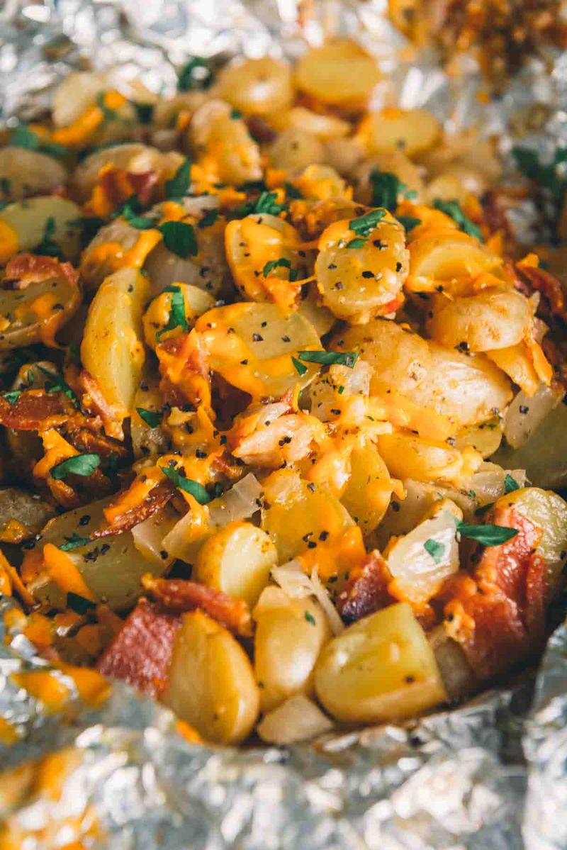 Loaded Campfire Potatoes