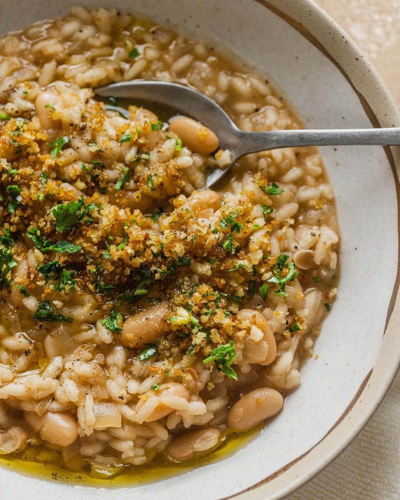 Leek And White Bean Risotto