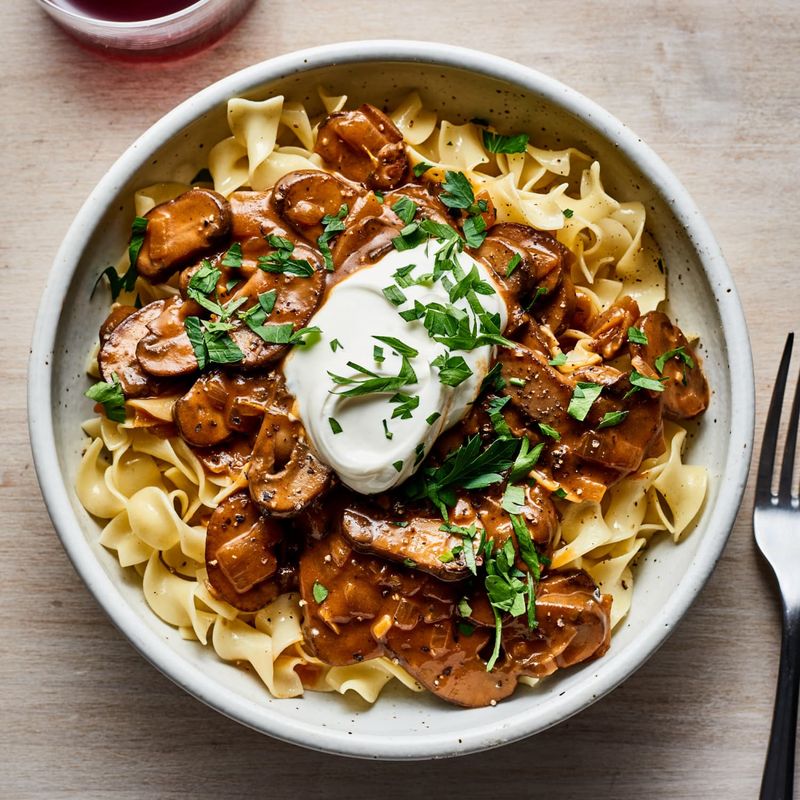 Mushroom Stroganoff