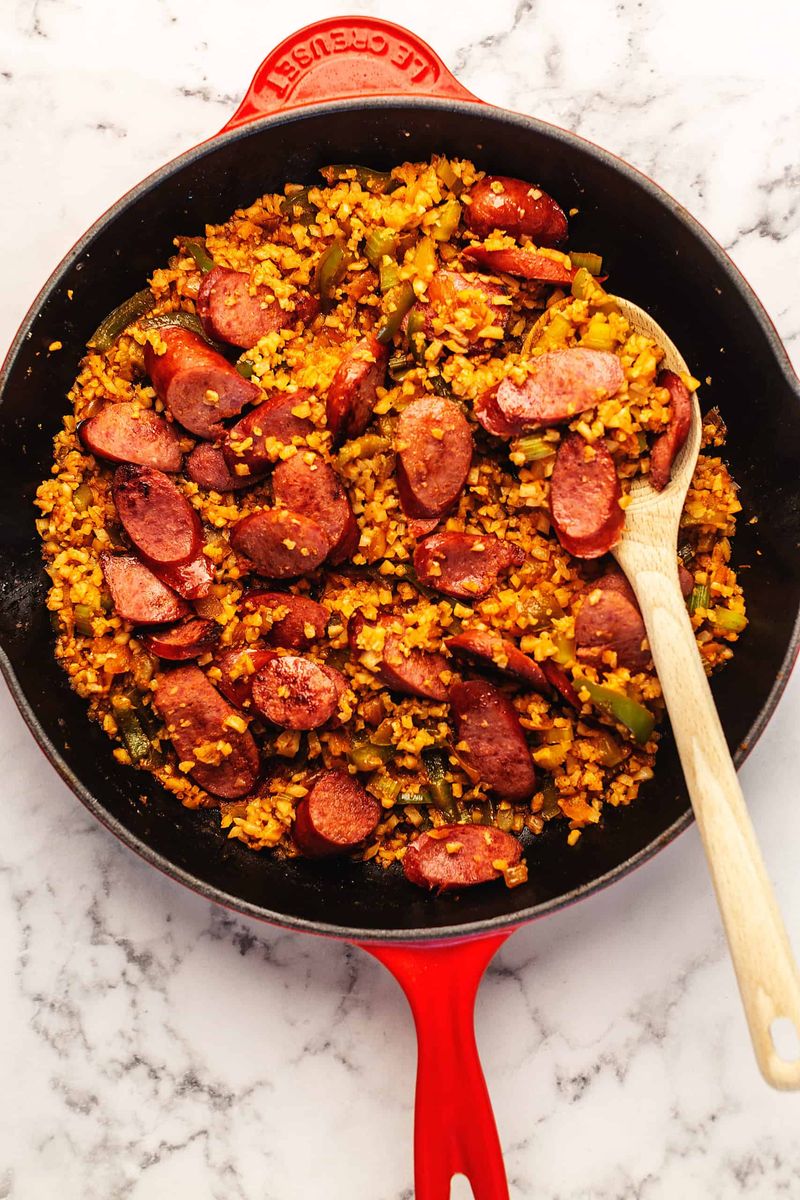 Cauliflower And Sausage Skillet