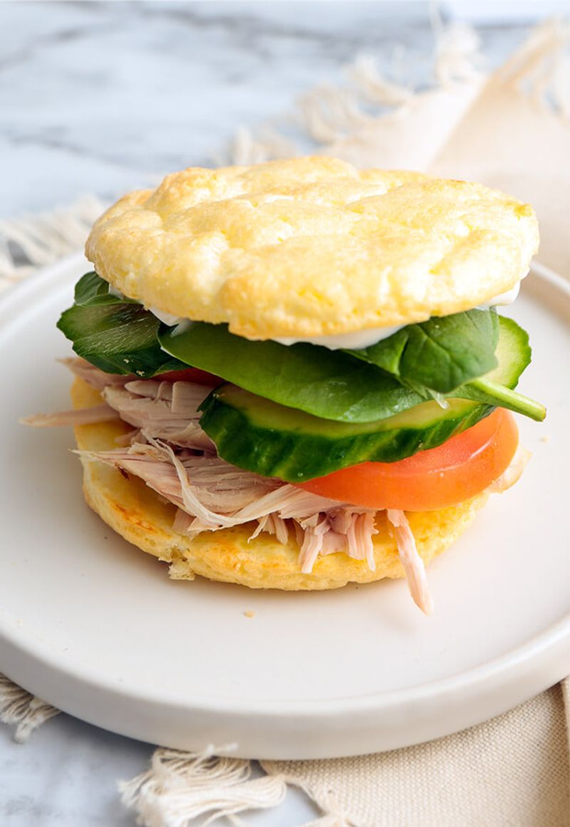 Cloud Bread Sandwiches