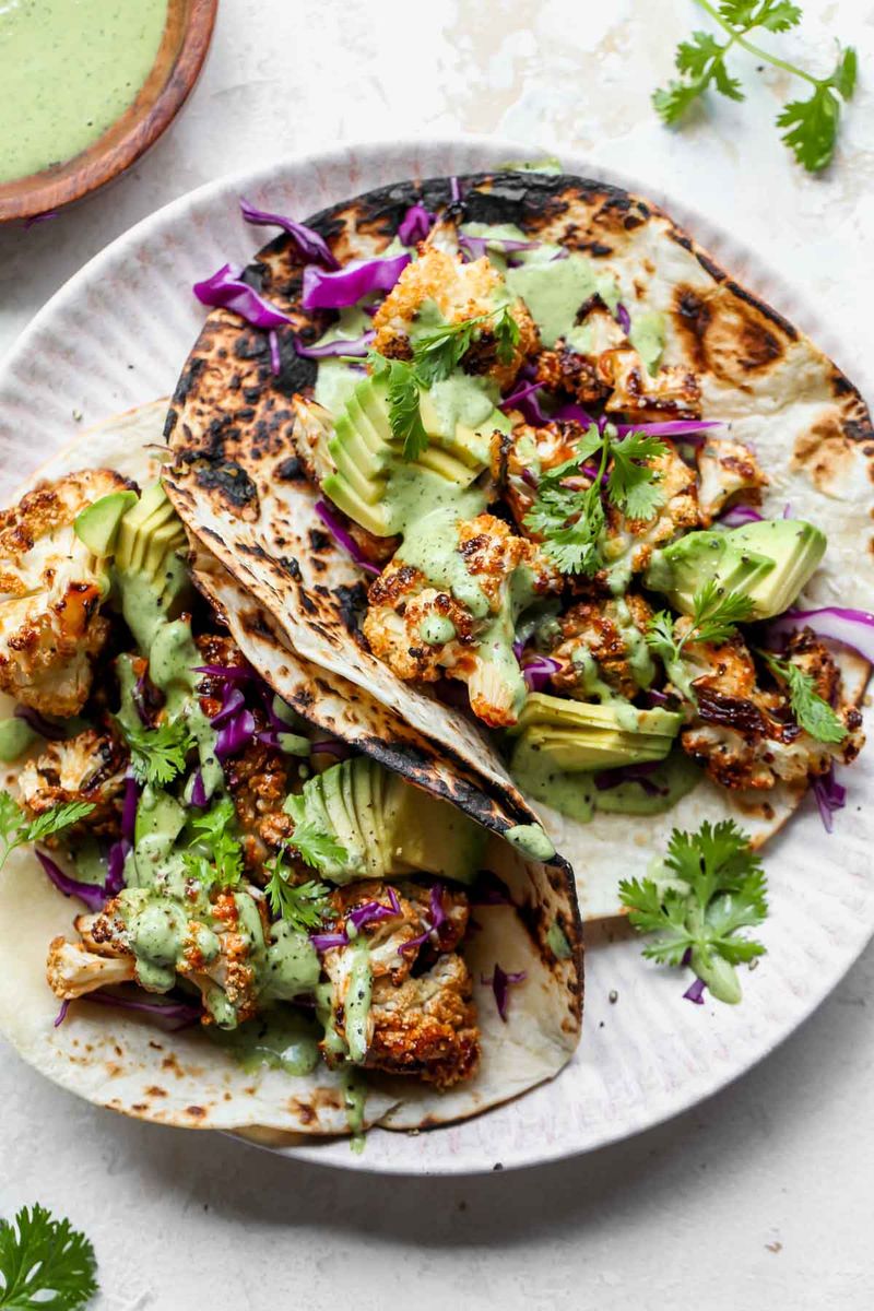 Spicy Cauliflower Tacos