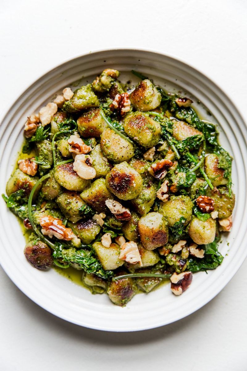 Cauliflower Gnocchi With Pesto
