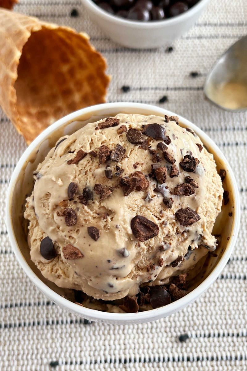 Coffee Ice Cream With Chocolate-Covered Espresso Beans