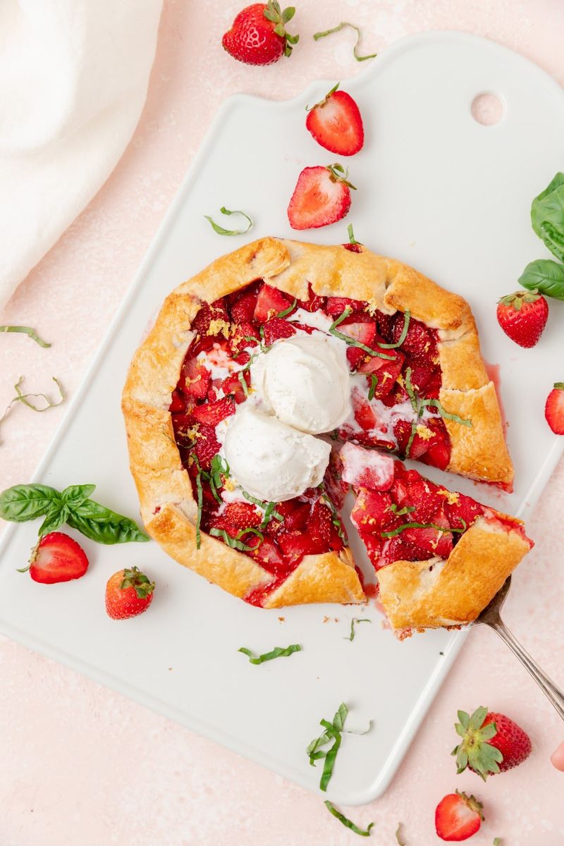 Strawberry Basil Galette