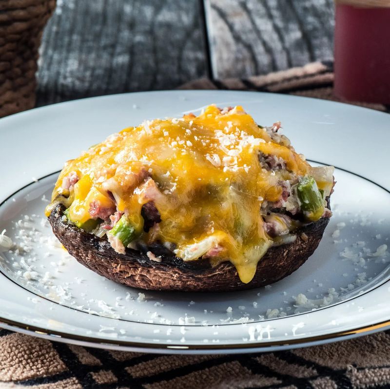 Smoky Stuffed Mushrooms