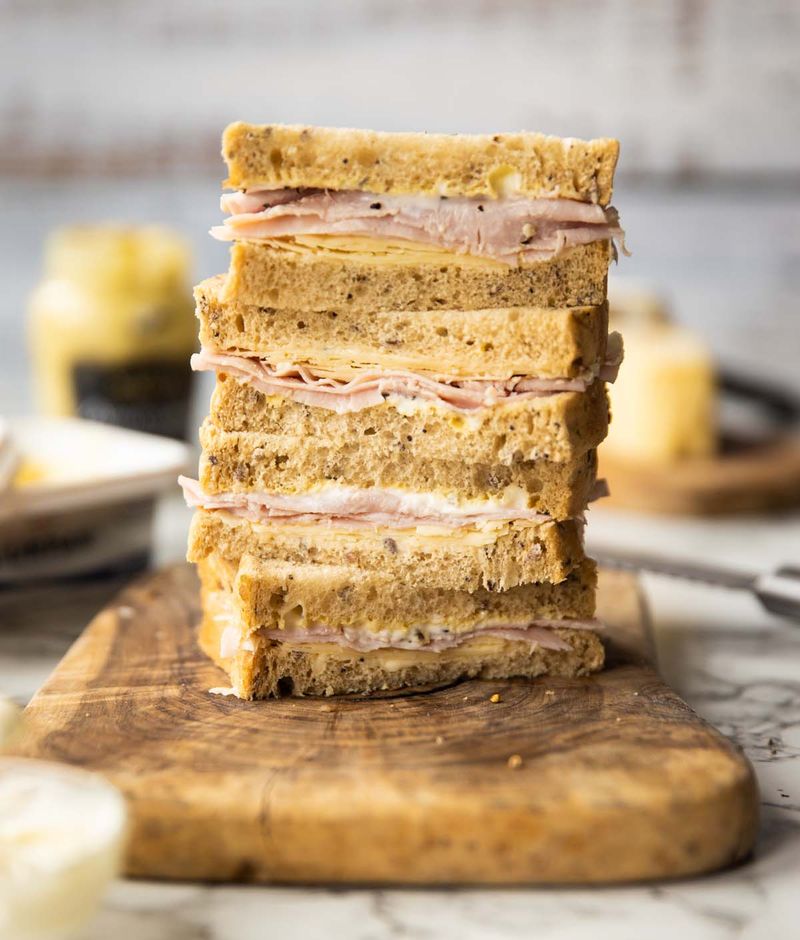 Ham And Mustard Sandwich