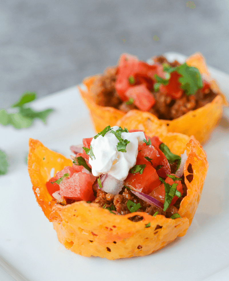 Cheese Shell Taco Bowls