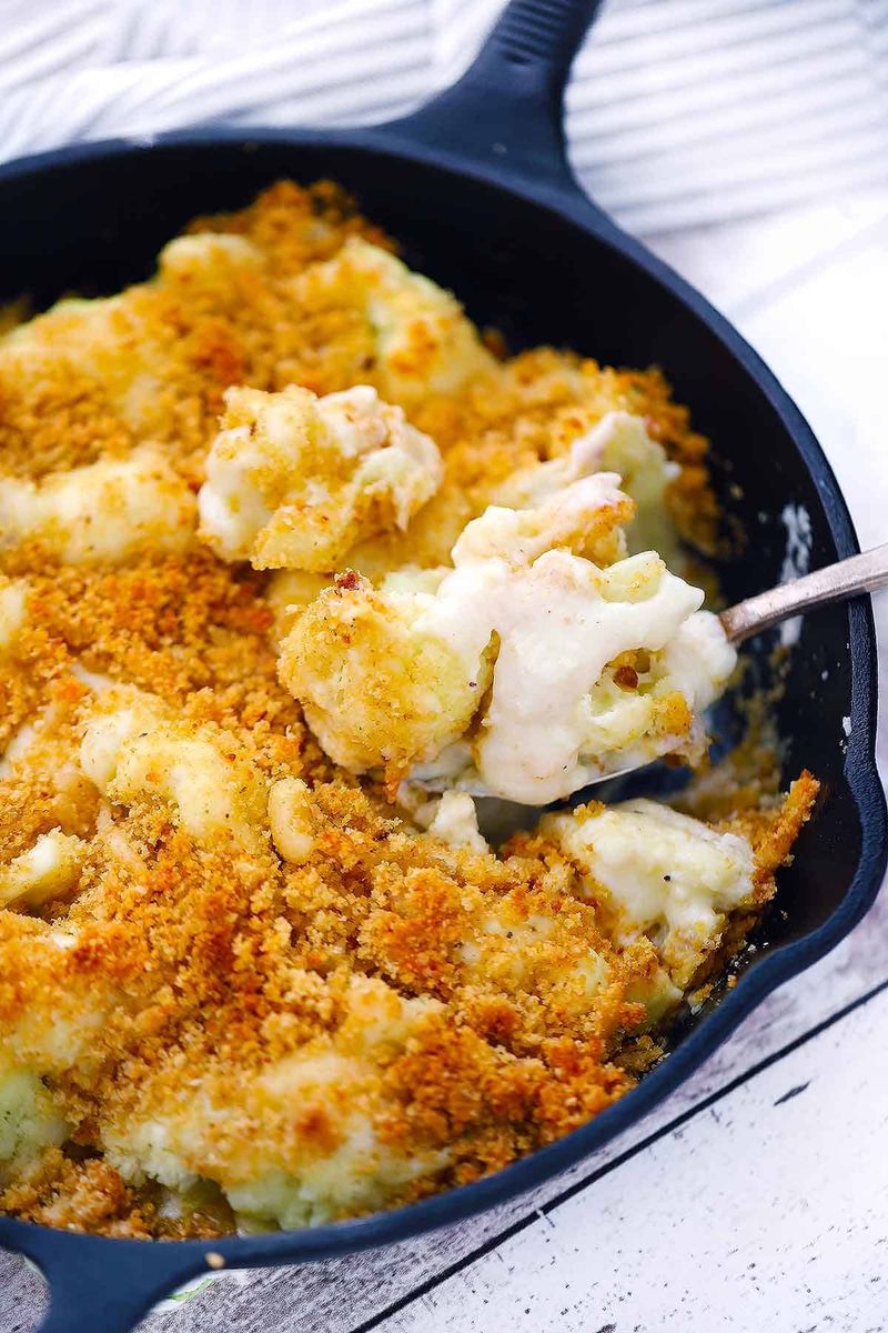 Cauliflower Gratin With Parmesan Crust
