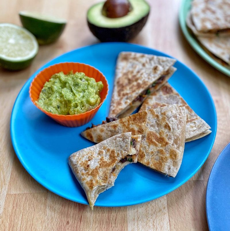 Crispy Quesadilla Triangles