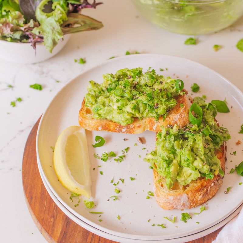 Pea And Avocado Smash Toast
