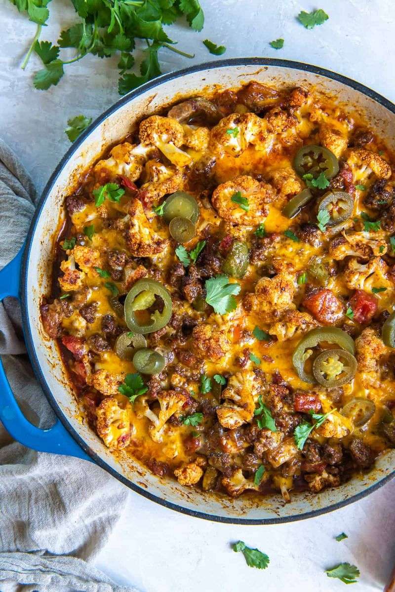 Mexican Cauliflower Rice Skillet