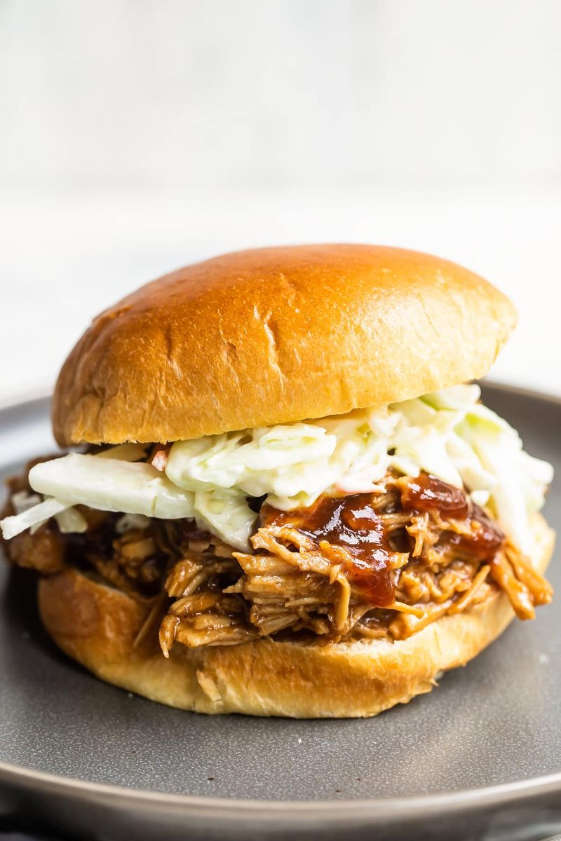Slow Cooker BBQ Pulled Pork Sandwiches
