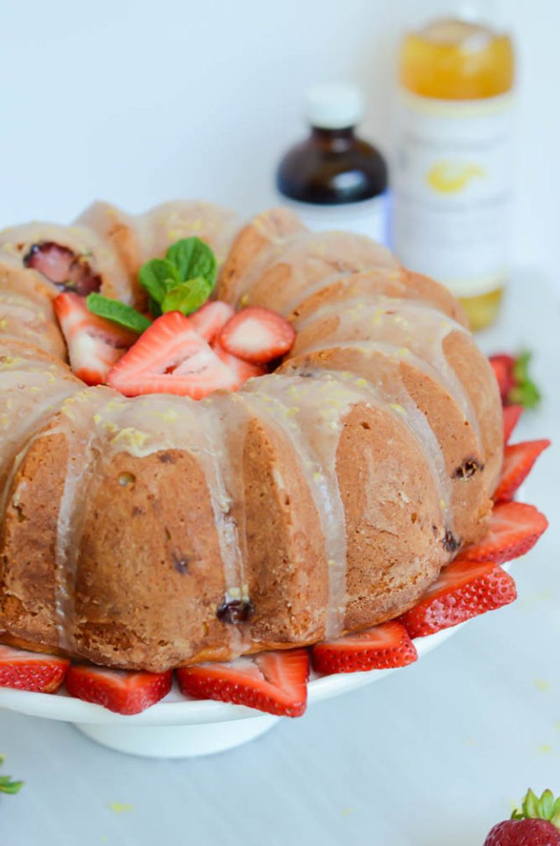 Vanilla Bean Bundt with Berry Drizzle