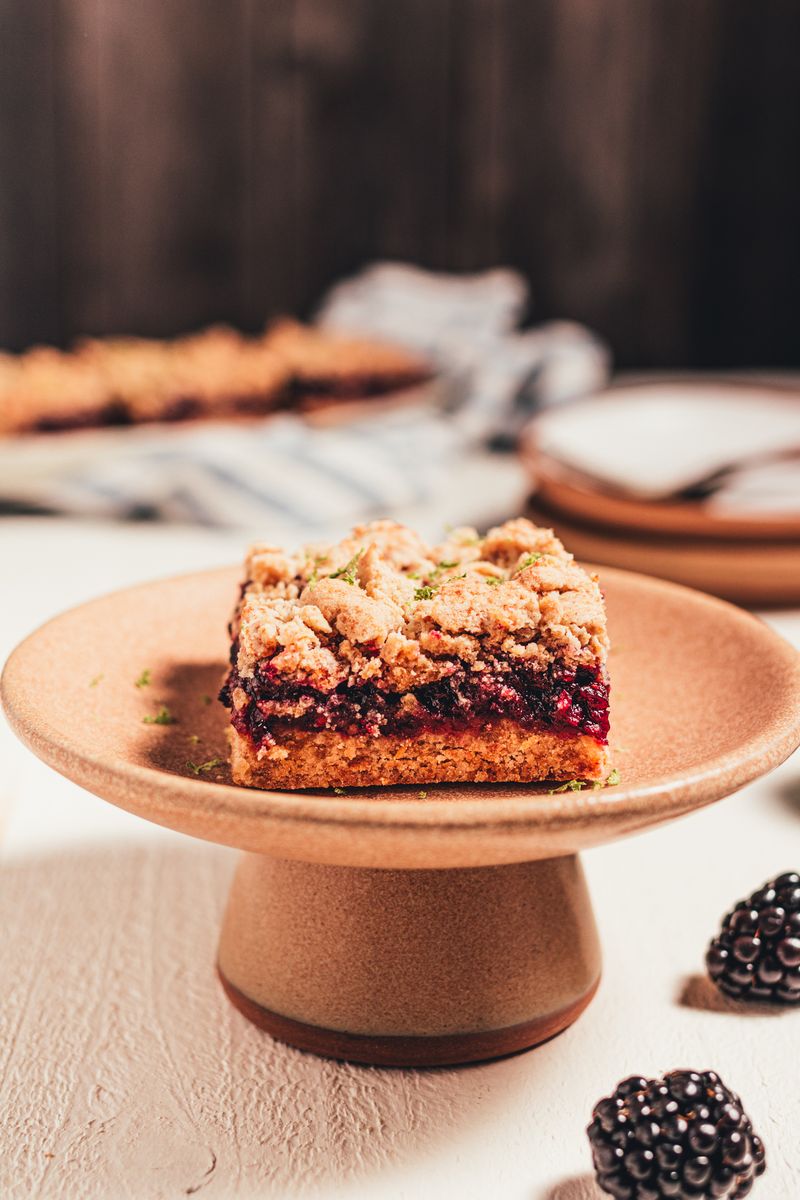 Blackberry Lime Crumb Bars