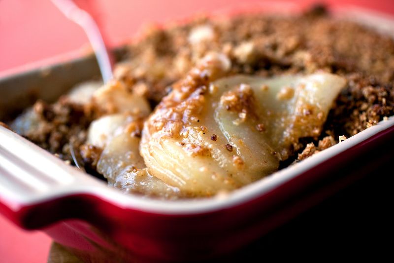 Pear And Ginger Crumble