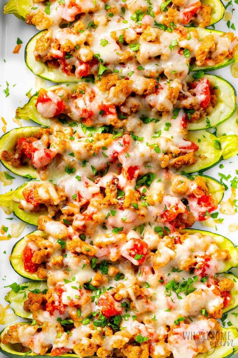 Zucchini Breakfast Boats