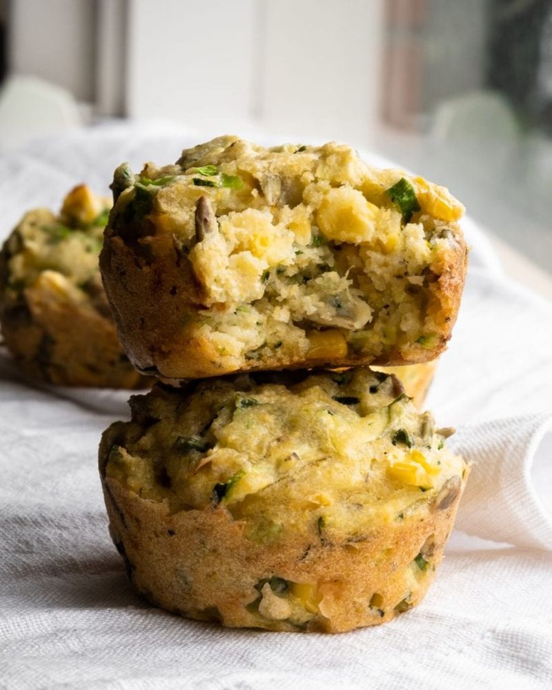 Zucchini And Corn Muffins