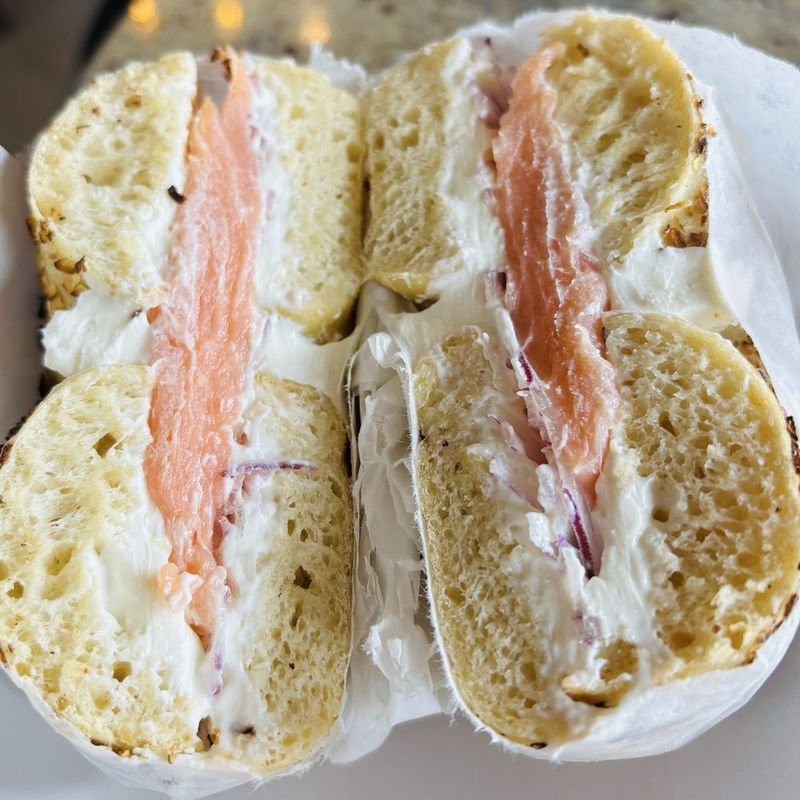 Einstein Bros' Nova Lox Bagel Sandwich