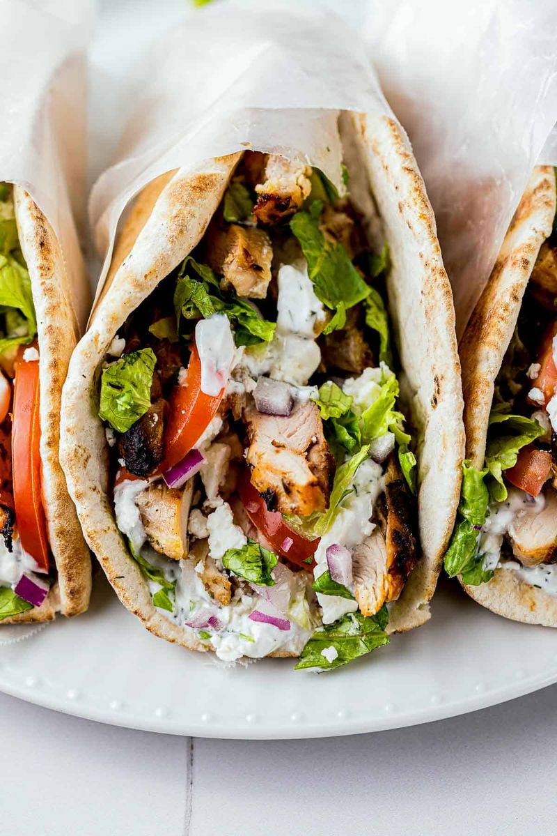 Mediterranean Chicken Pita Pockets