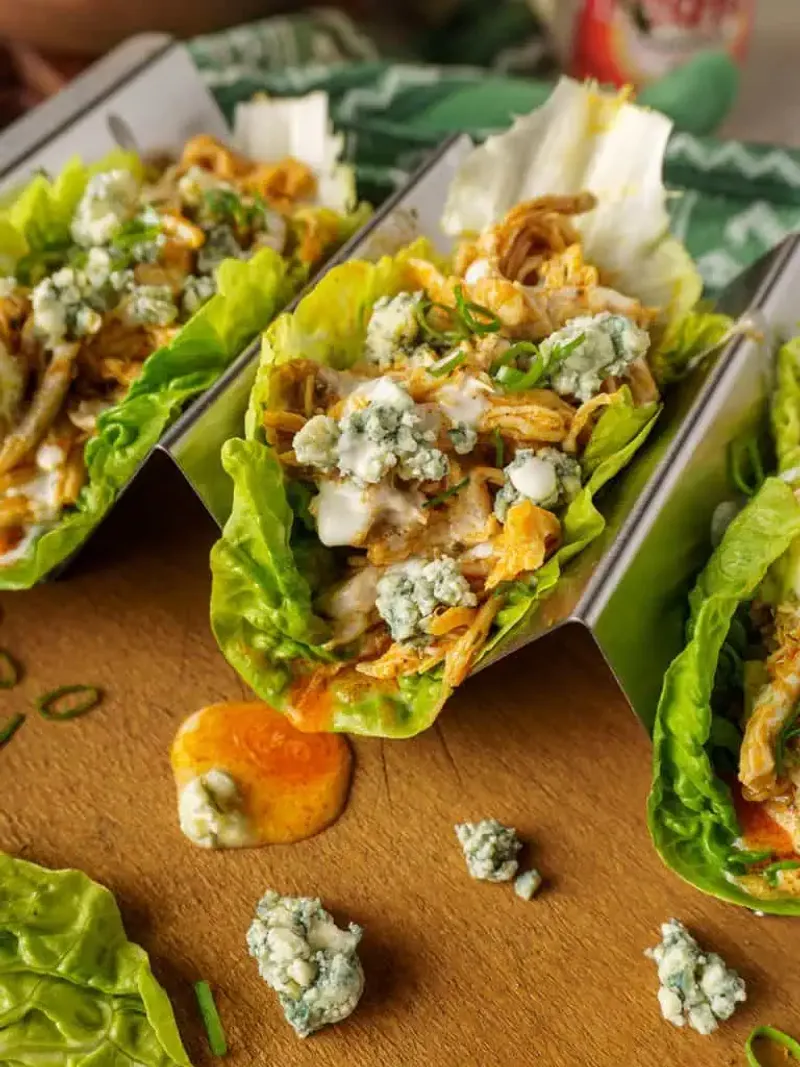 Buffalo Chicken Lettuce Cups