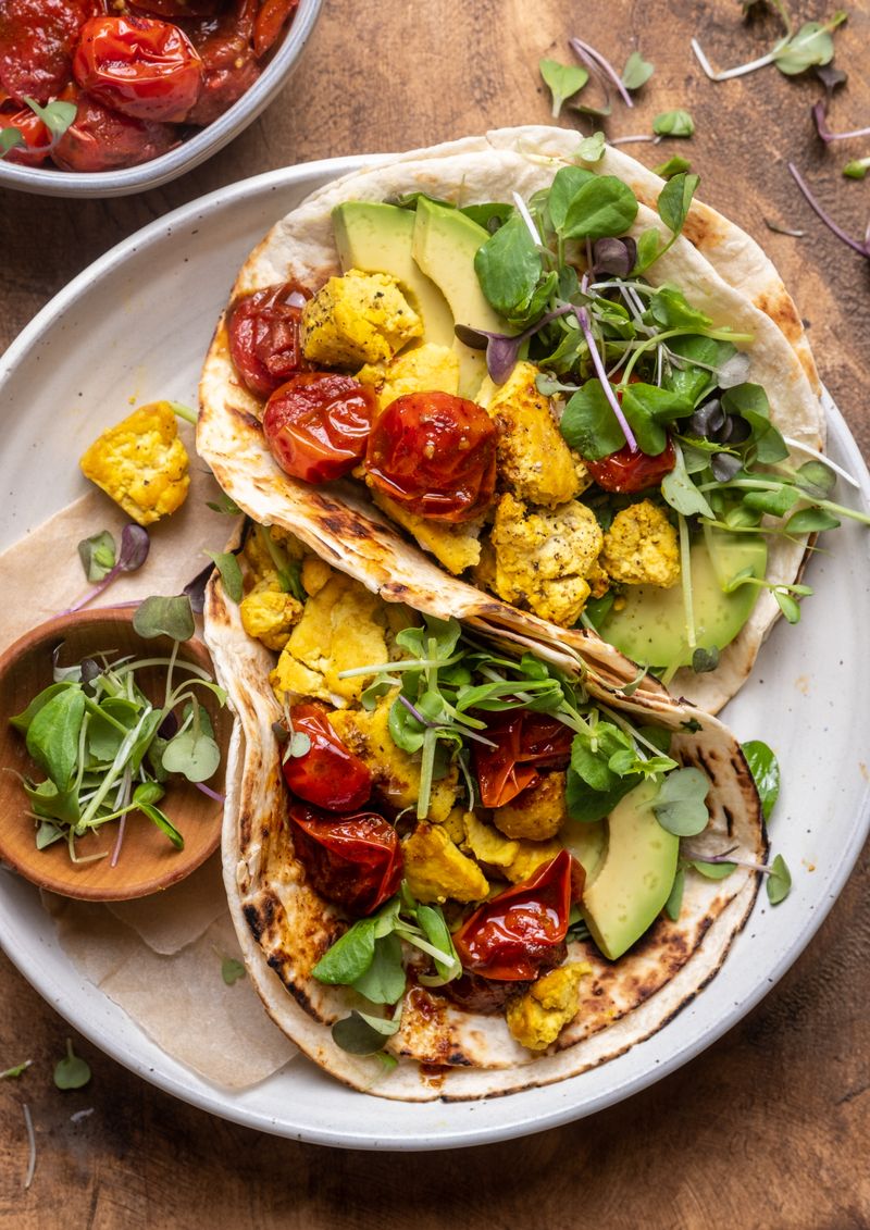 Tofu Scramble Breakfast Tacos