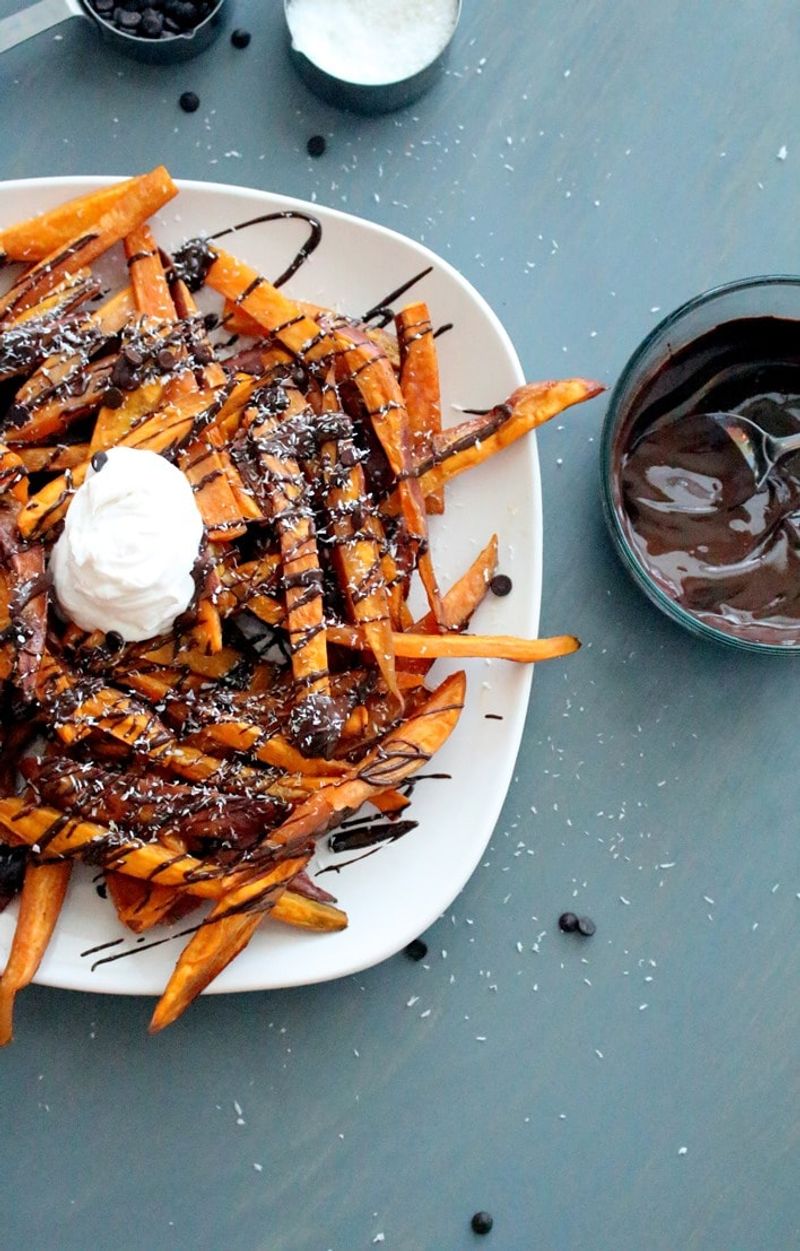 Chocolate-Covered Dessert Fries With Sea Salt
