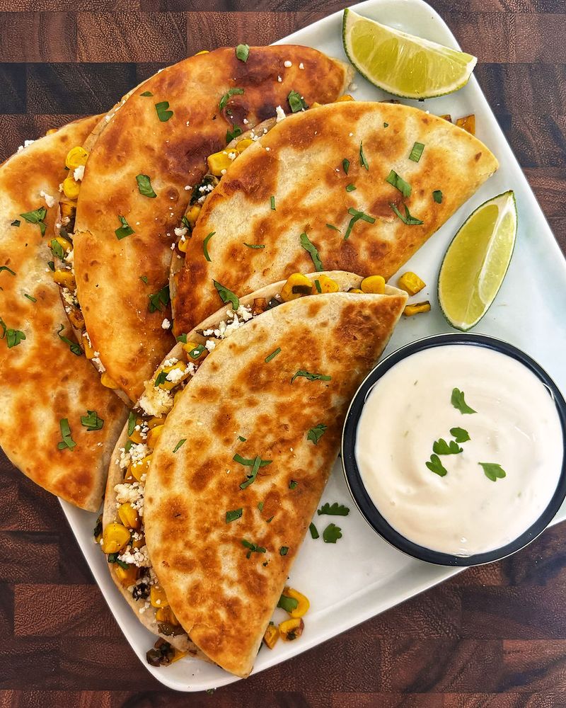 Street Corn Quesadillas