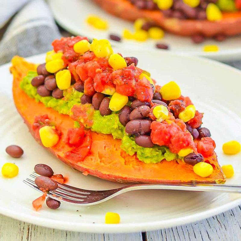 Loaded Sweet Potato Boats