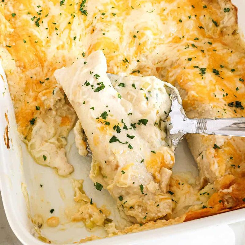 Sour Cream Enchiladas - The Dairy Disaster