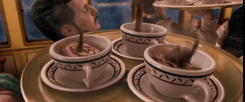 Hot Chocolate Train Scene In 'The Polar Express'