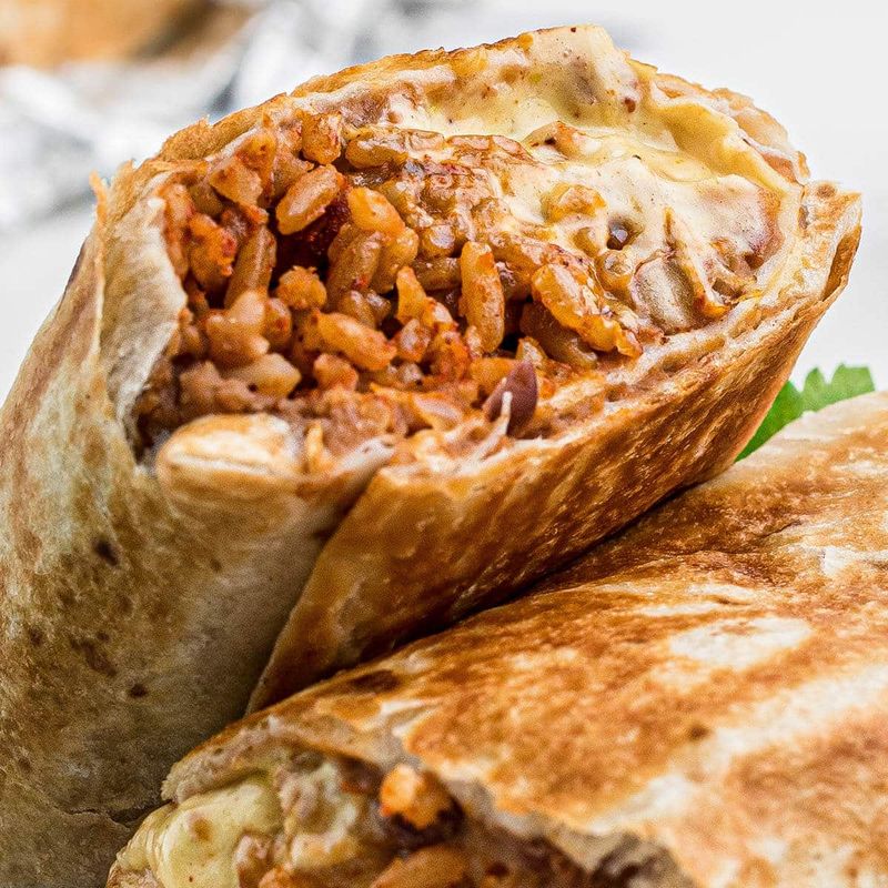 Taco Bell's Cheesy Bean And Rice Burrito