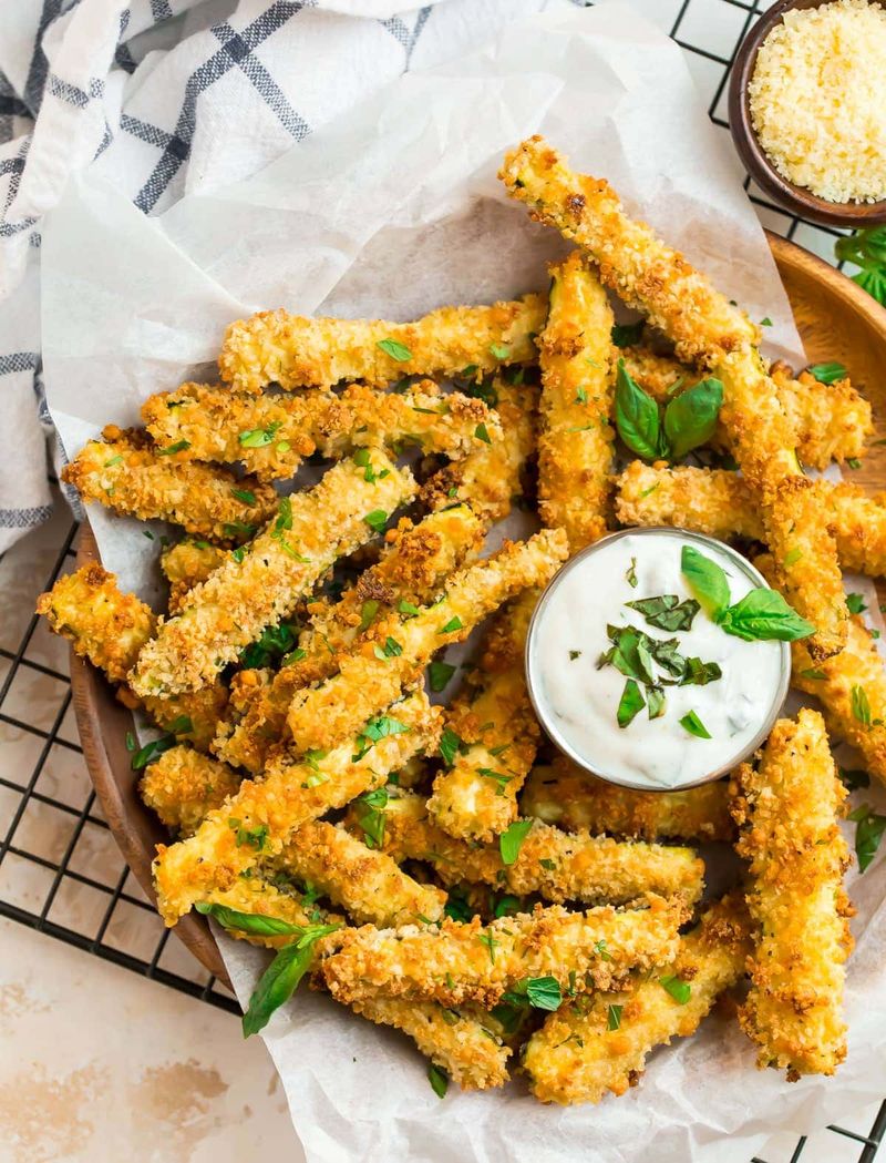 Crispy Parmesan Zucchini Fries