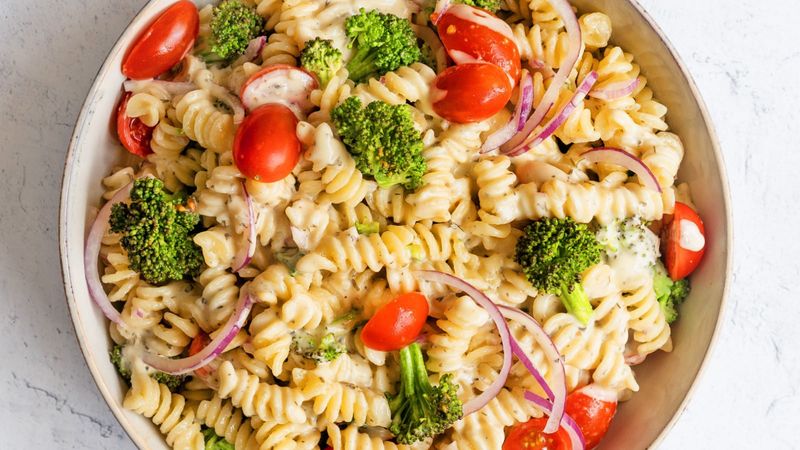 Rotini Pasta Salad With Ranch (Surprise!)