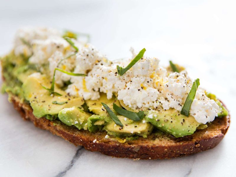 Avocado Toast With Herbed Ricotta
