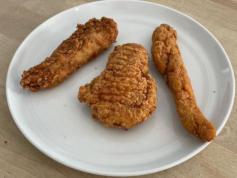 Overcooked Fried Chicken Pieces