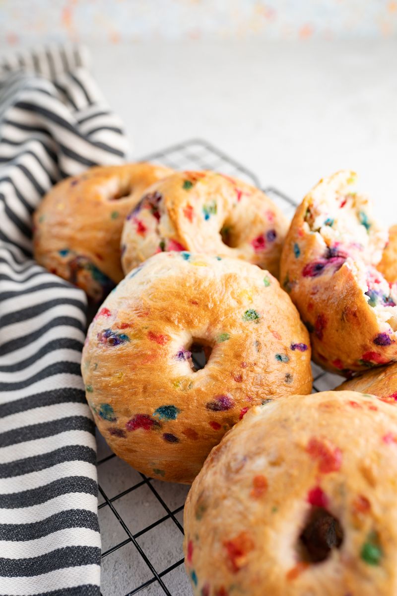 Birthday Cake Funfetti Bagel