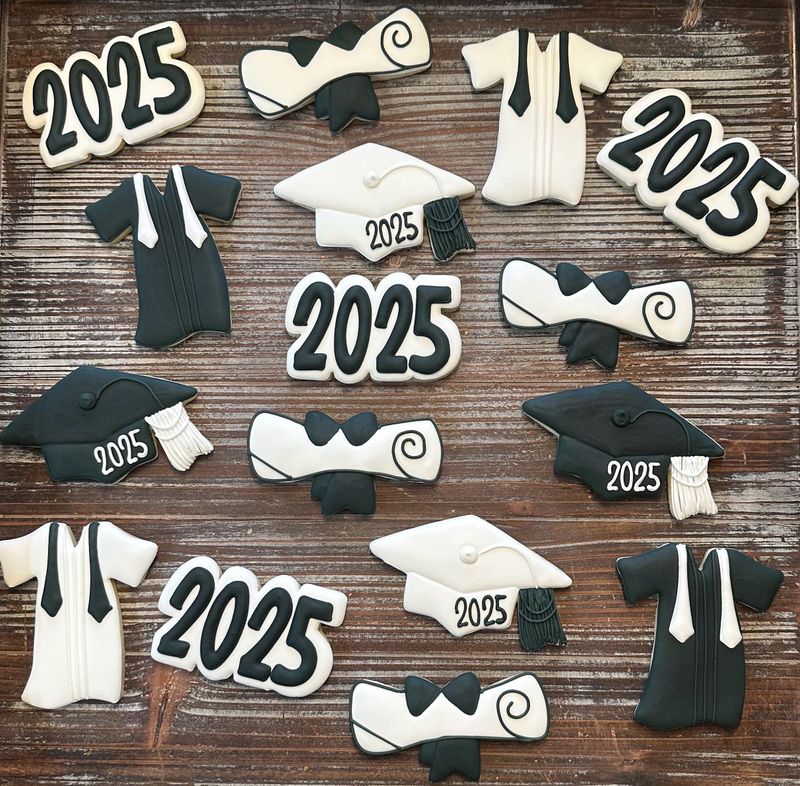 Custom Grad Sugar Cookie Cutouts