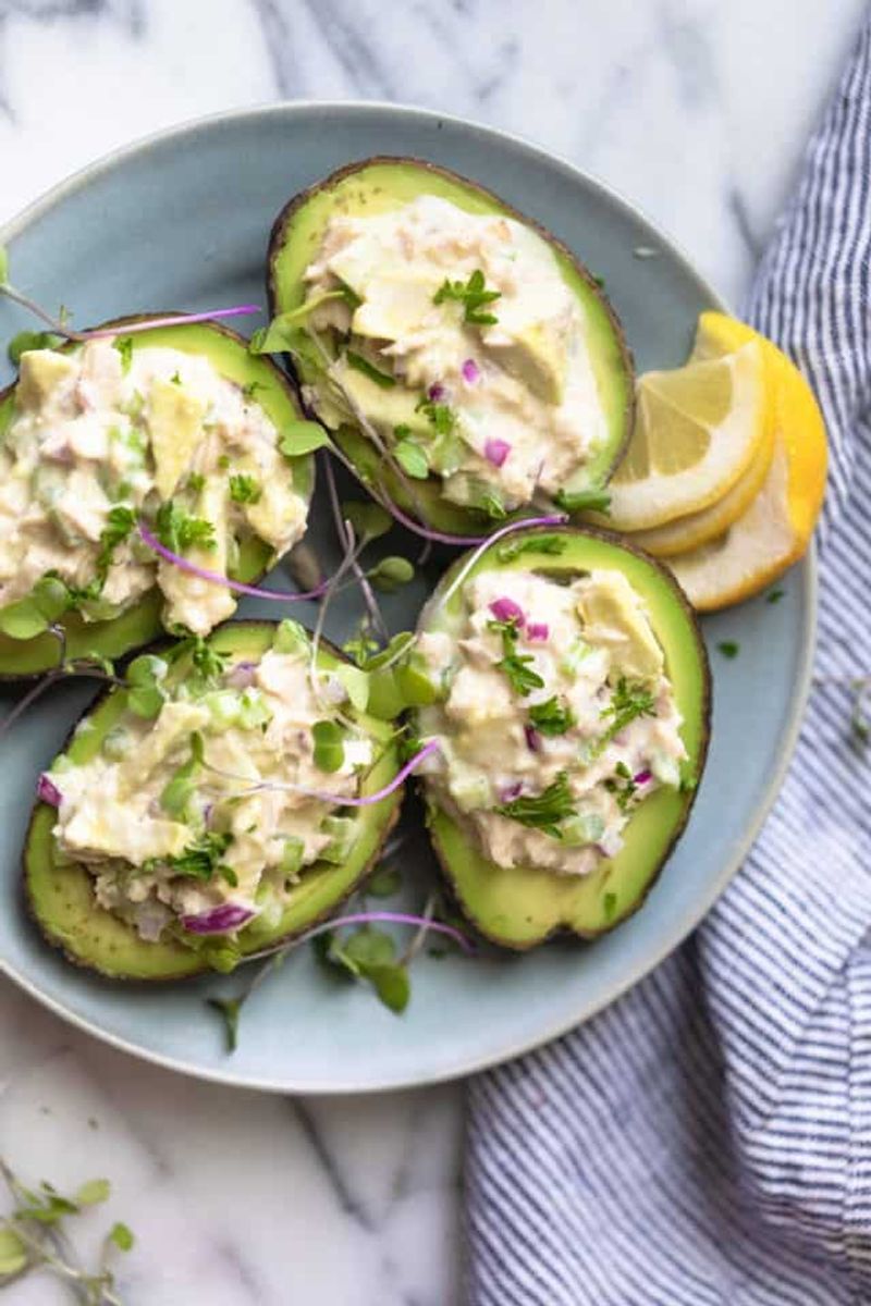 Tuna Salad Stuffed Avocados